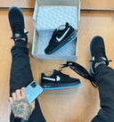 Nike Air Force Camurça Nobuk Preto/Azul